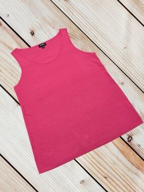 Jones New York L pink knit tank top